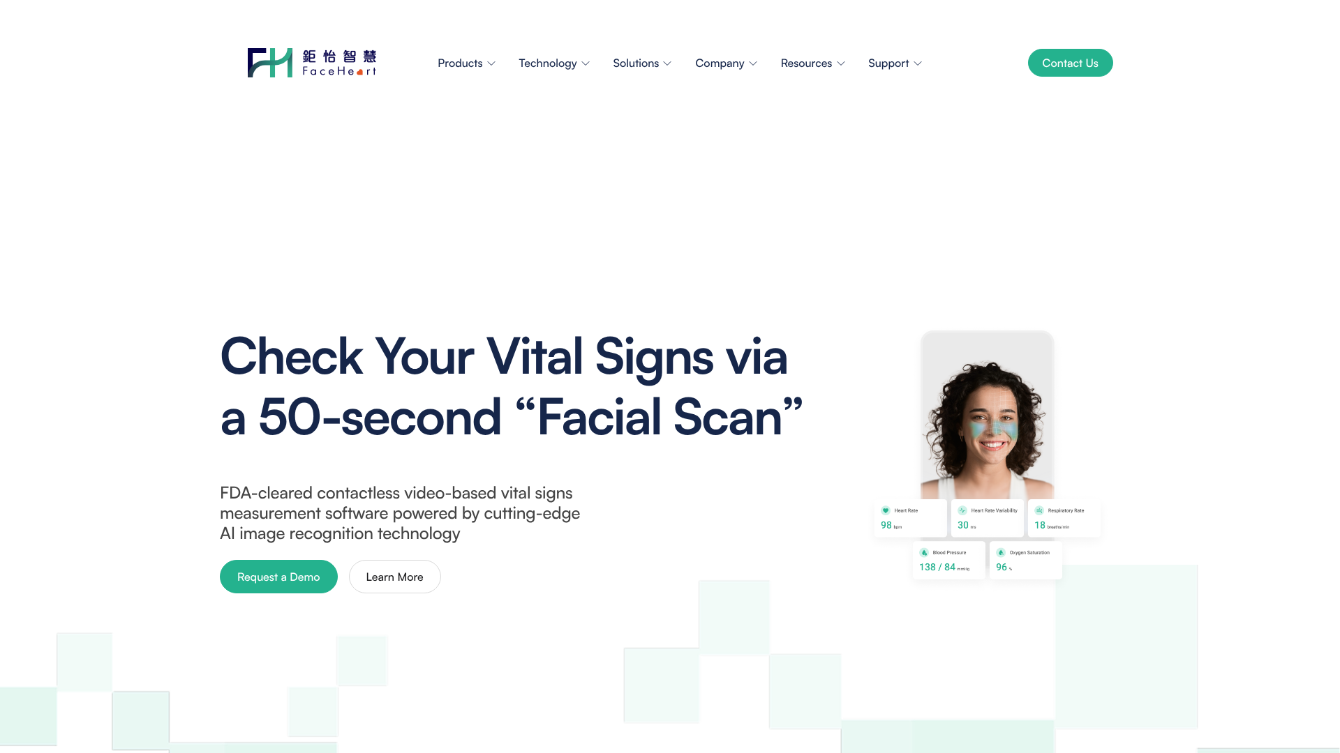 FaceHeart homepage