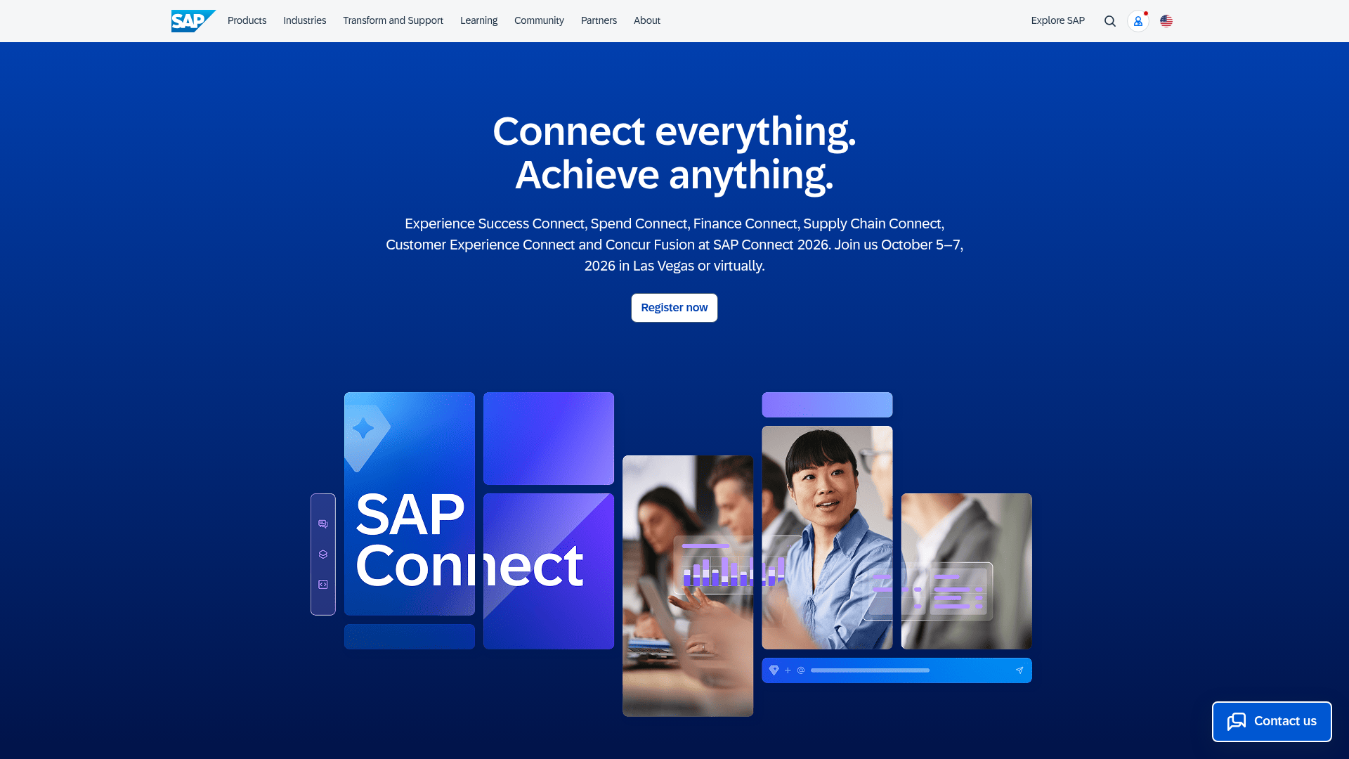 SAP homepage