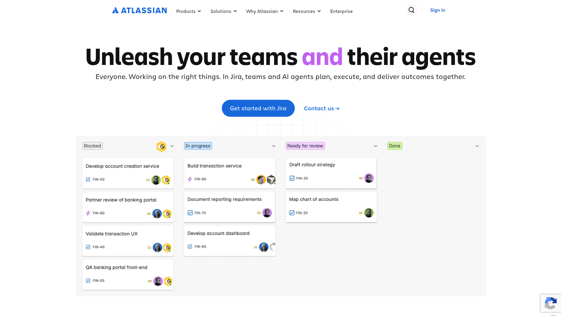 Atlassian homepage