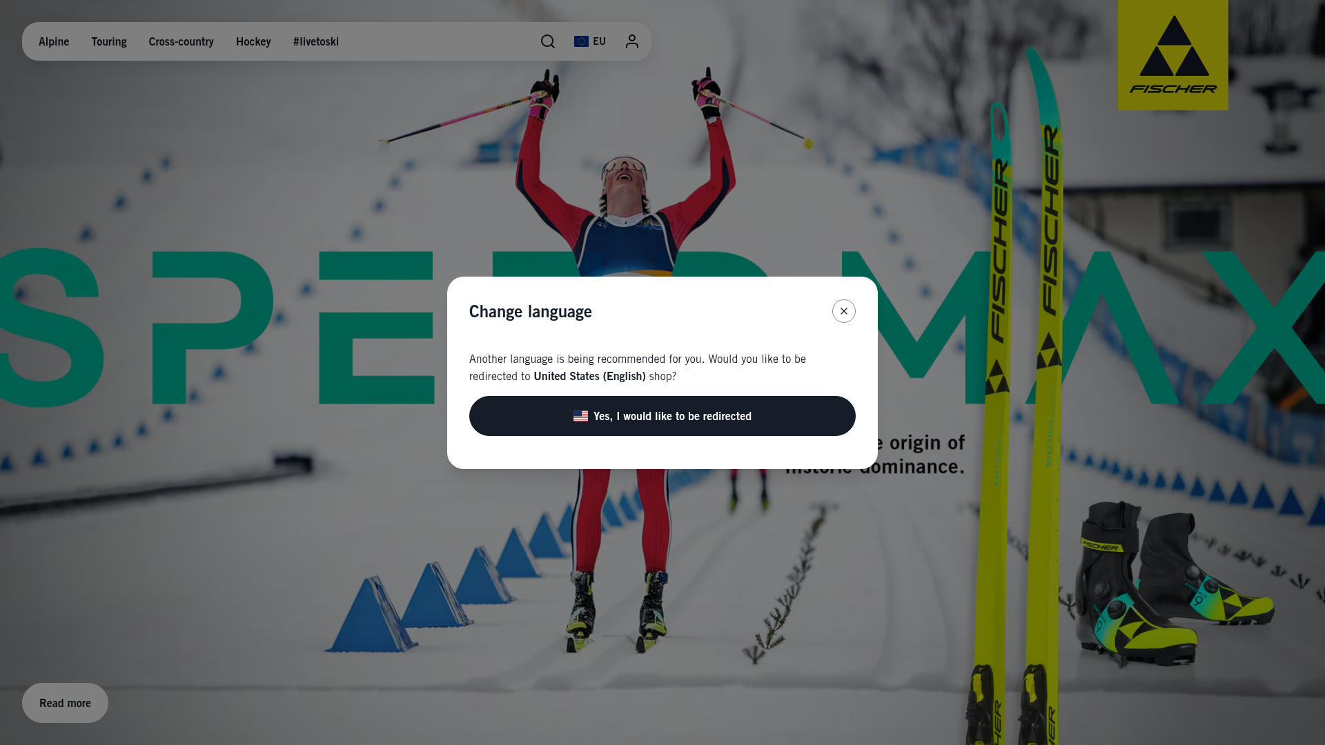 Fischer Sports homepage