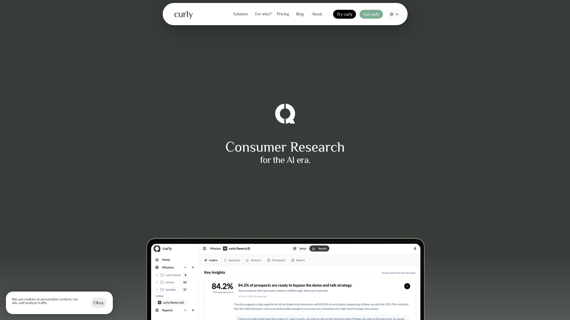 curly homepage