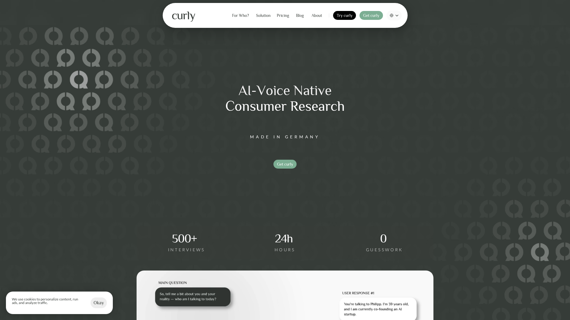 curly homepage