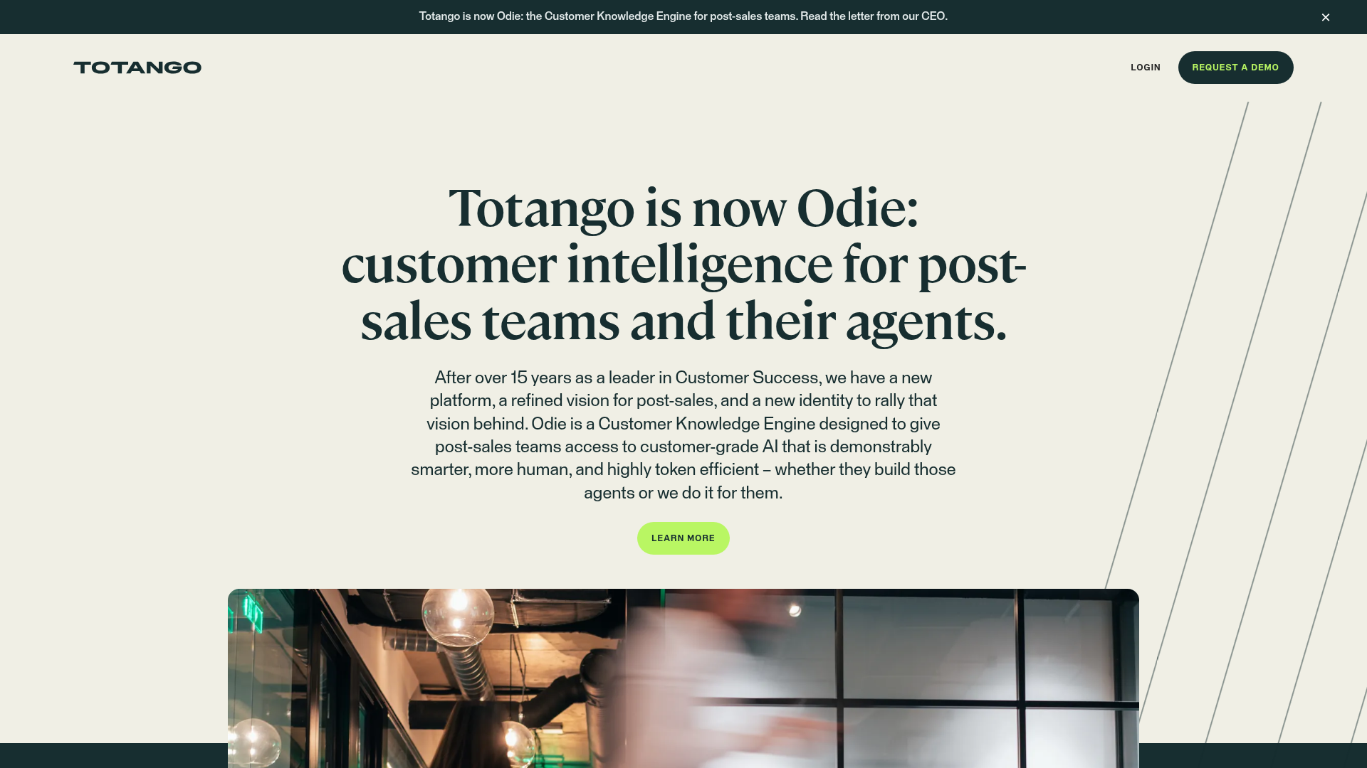 Totango homepage