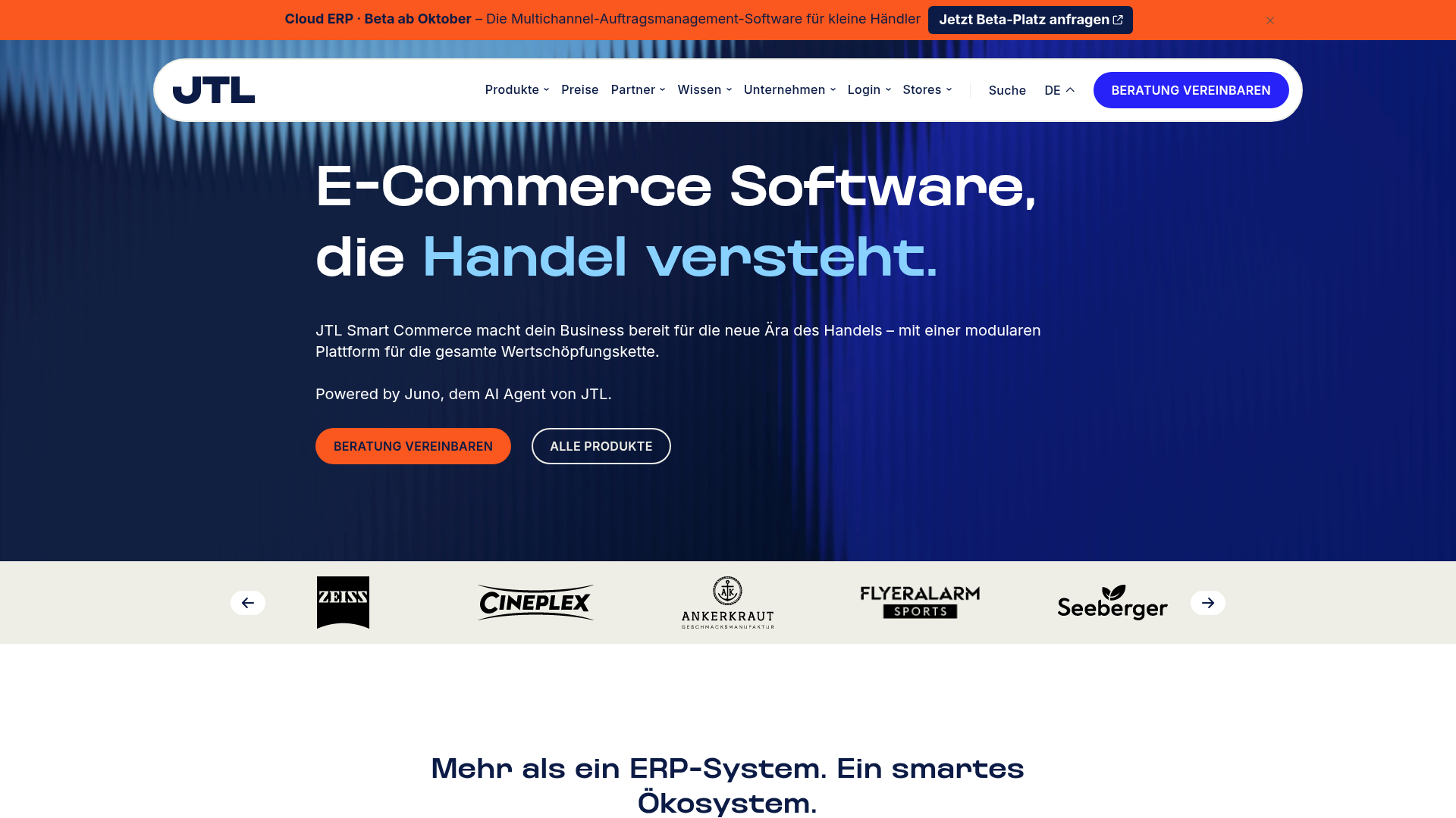 JTL-Software homepage