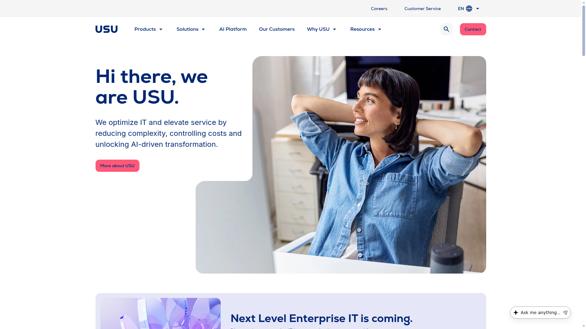 USU Software homepage