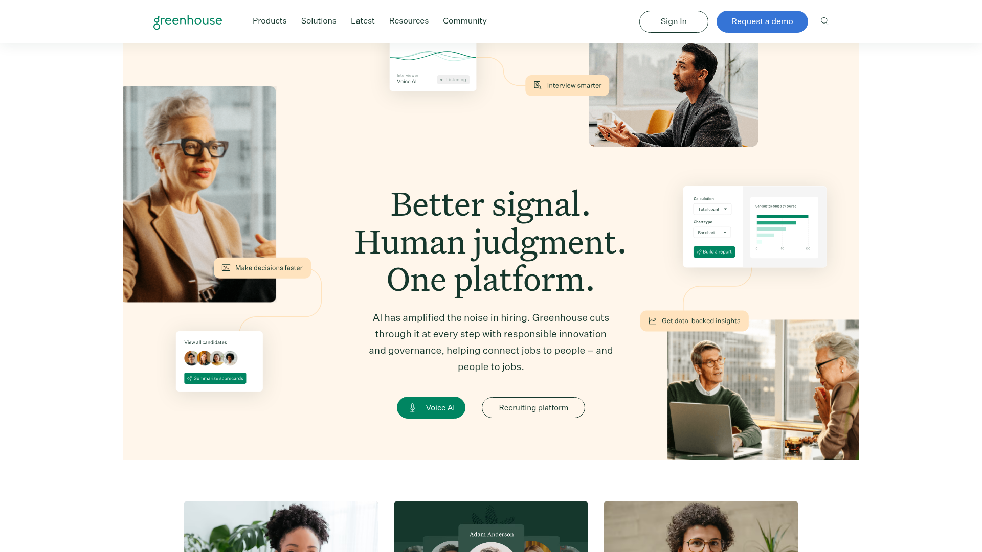 Greenhouse homepage