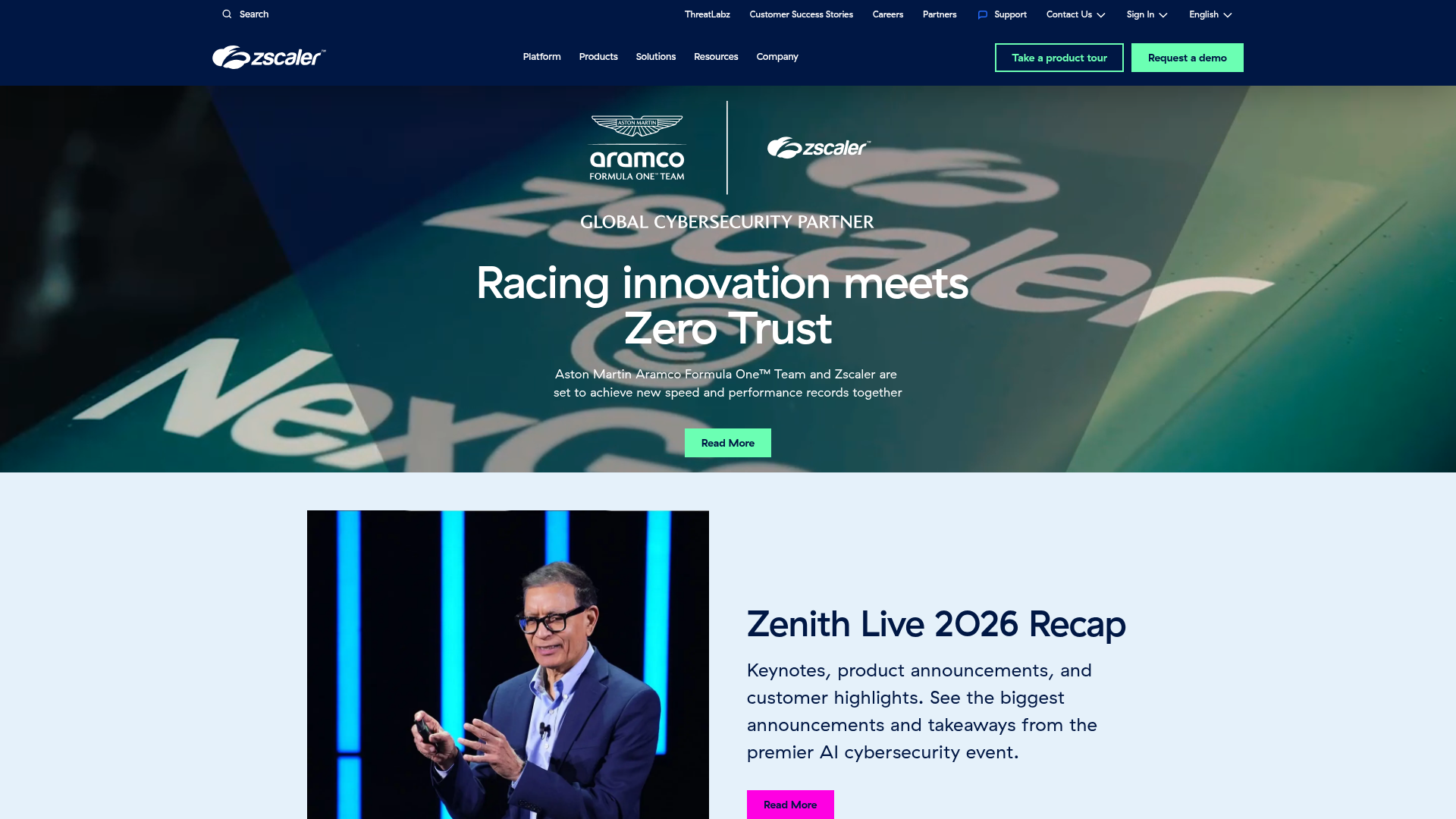 ZScaler homepage