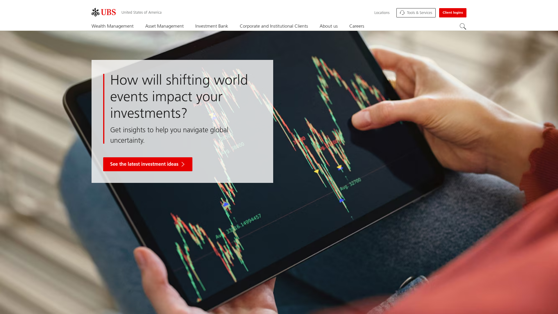 UBS homepage