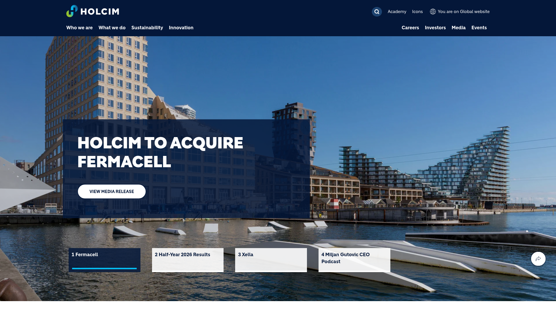 Holcim homepage