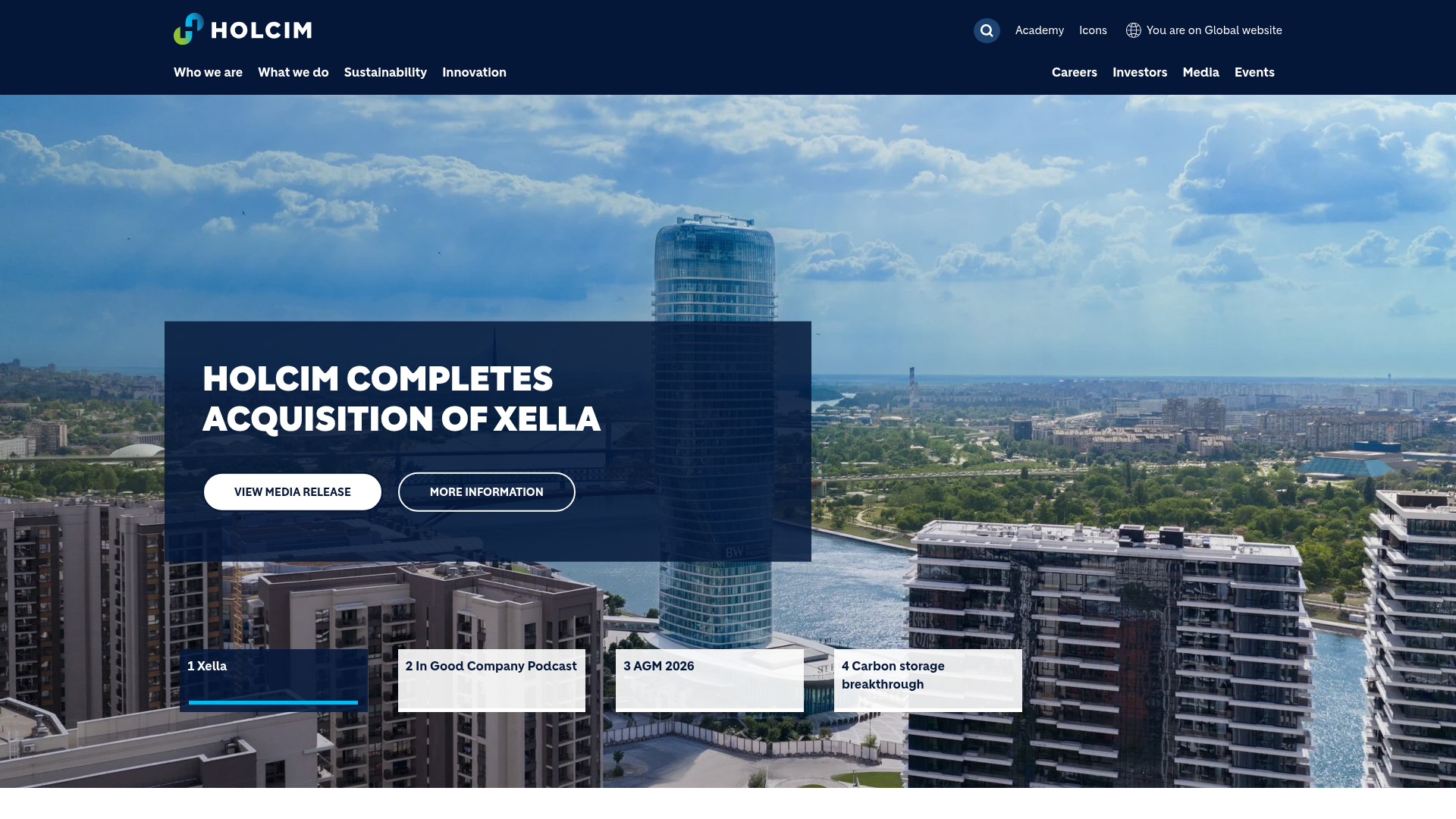Holcim homepage